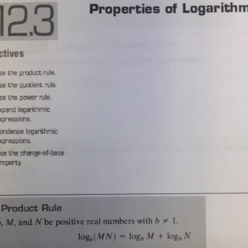 12.3 Part 2 Properties of Logs