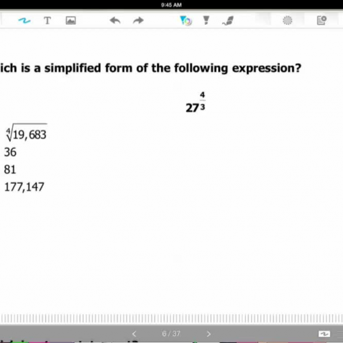 Simplifying exponents HSPE, SAT, ACT