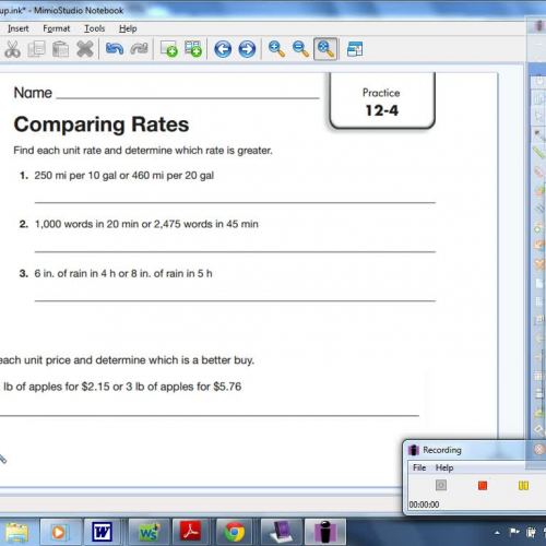 12-4 Comparing Rates