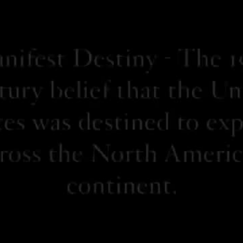 Manifest Destiny Educational Rap by MC LaLa