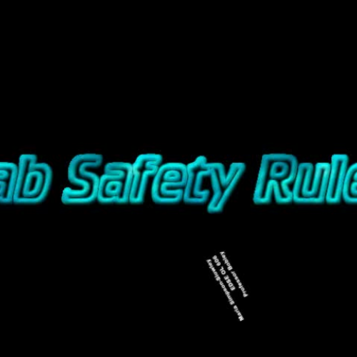 Science Lab Safety Rules