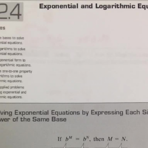 12.4 Part 2 Exponential and Log Equations