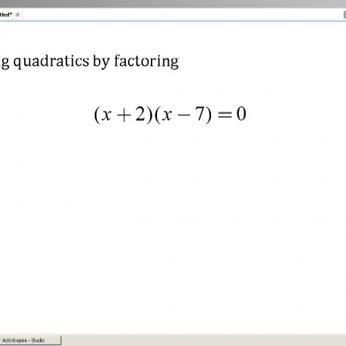 Solving Quadratic Equations (88)