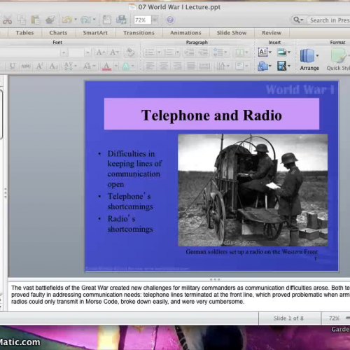 07 WWI Video Lecture