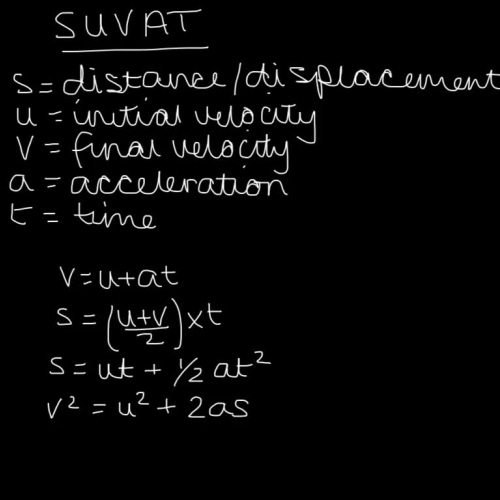 Deriving suvat