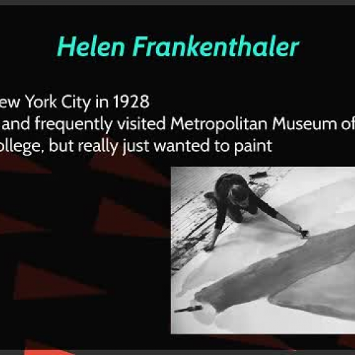 Staining Cloth: Helen Frankenthaler