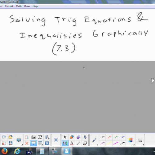 7.3 Solving Trigonometric Equations &amp; Ine