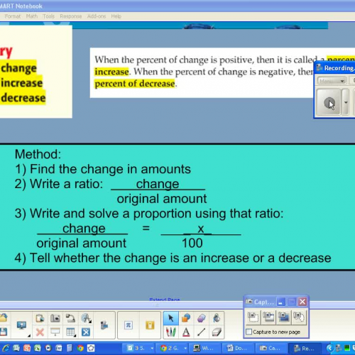 Percent of Change Tutorial