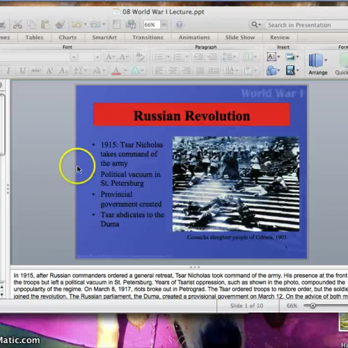 08 WWI Video Lecture