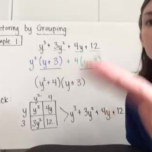 Factoring by Grouping