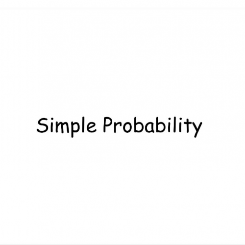 Simple Probability