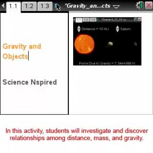Gravity and Objects [Science Nspired Preview 