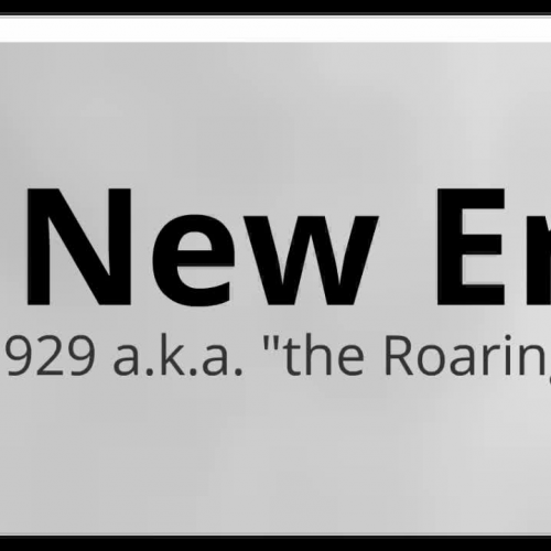The New EraThe Great Depression