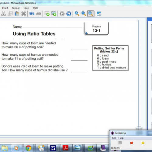 13-1 Using Ratio Tables