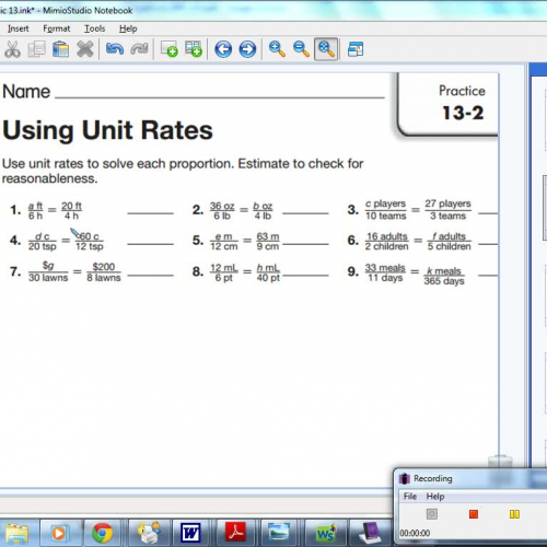 13-2 Using Unit Rates