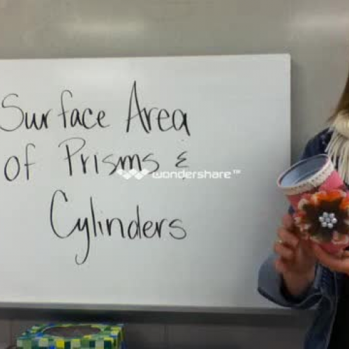 9-6 Surface Area of Prisms and Cylinders
