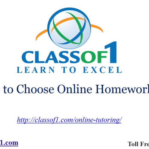 Reasons to Choose Online Homework Help