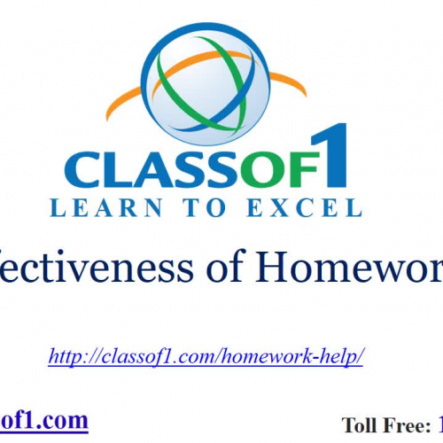 Effectiveness of Homework