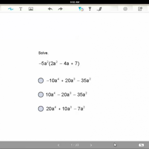 Multiplying monomials HSPE