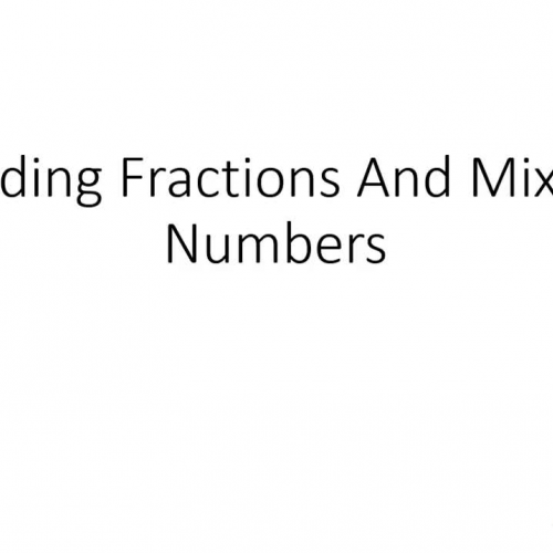 Adding Fractions adn Mixed Numbers (Basic)