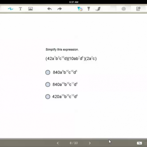 Simplifying exponents HSPE, SAT, ACT 2