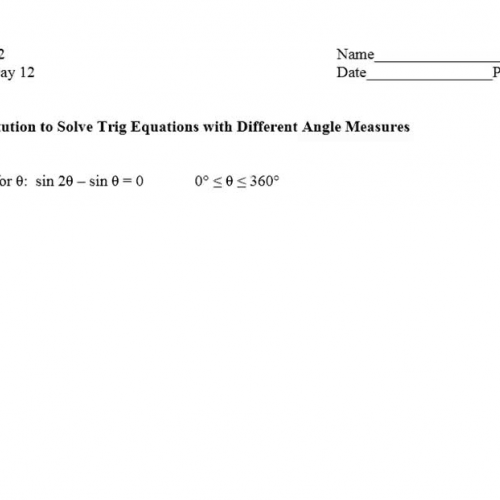 Ch 12 &amp; 13 Day 12