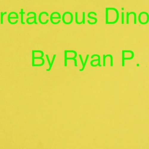 Cretaceous Dinosaur