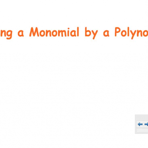 monomial times polynomial