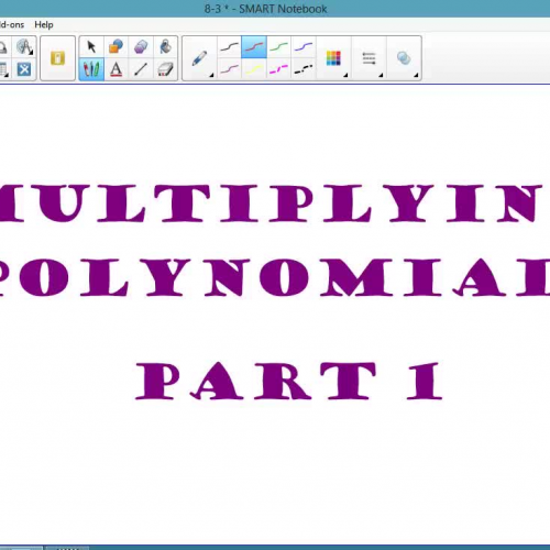 Multiplying Polynomials part 1 distributive p