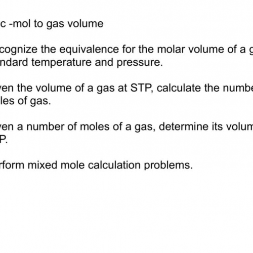 6.2c mol to volume 