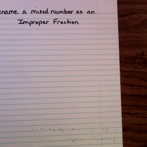 Mixed Number to Improper Fraction