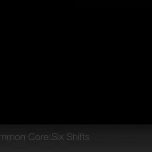 Common Core-Six Shifts - 3 min talk on the In