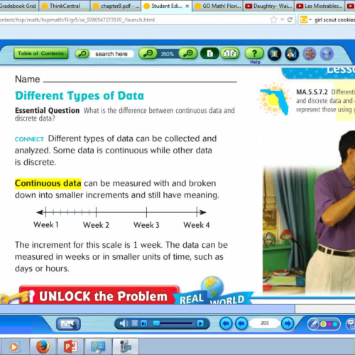 Data types (continuous and discrete)