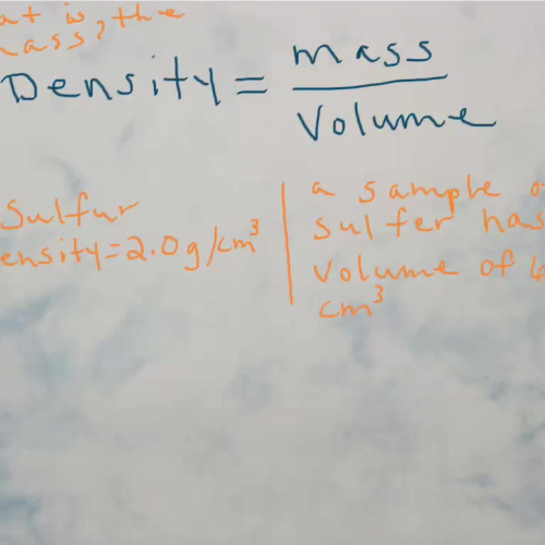 Density of Sulfur (1)