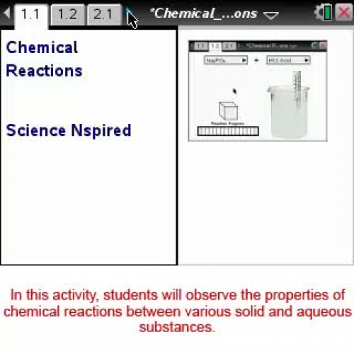 Chemical Reactions [Science Nspired Preview V