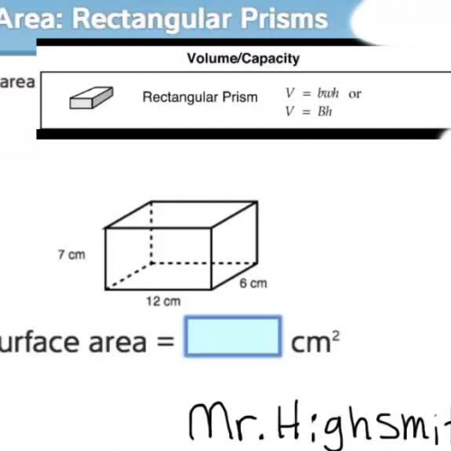 Surface Area of Rectangular Prism Module 7 Se