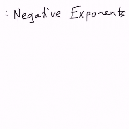 9-4 Negative Exponents