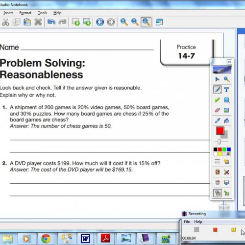14-7 Problem Solving Reasonableness