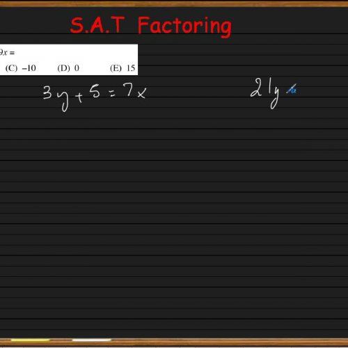 SAT Practice 10 Factoring