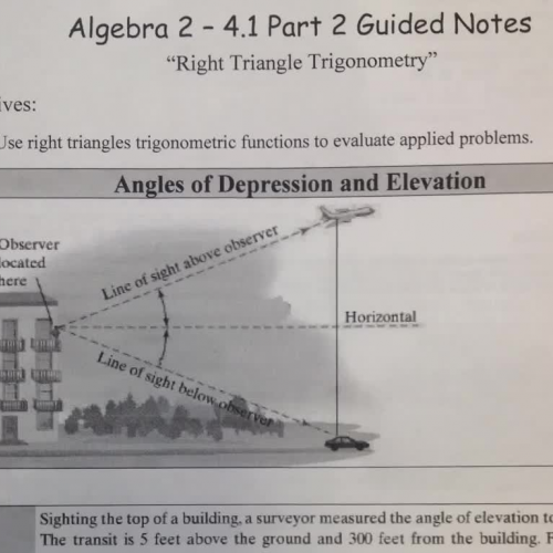4.1 Part 2 Right Triangle Trig
