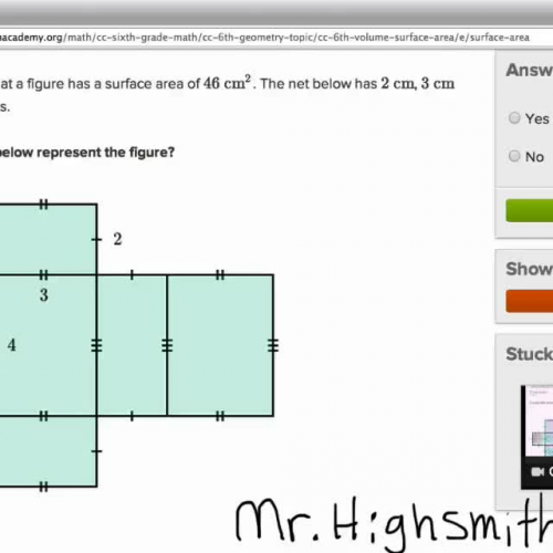 Khan Academy Surface Area