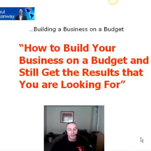 Building a business on a budget