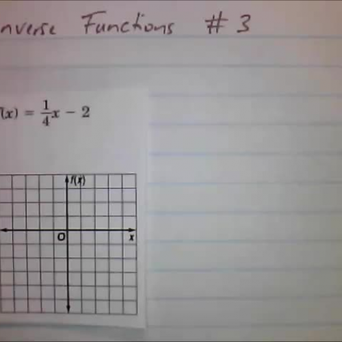 Inverse Functions HW#3