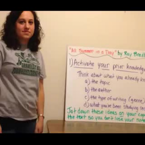 Preparing for a Seminar (Day #1) - "All 