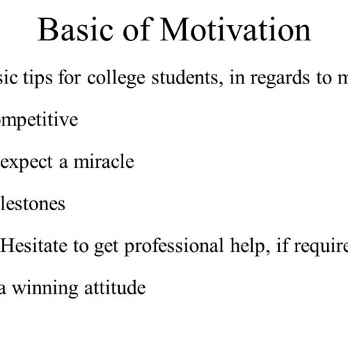 Motivation Tips for College Students