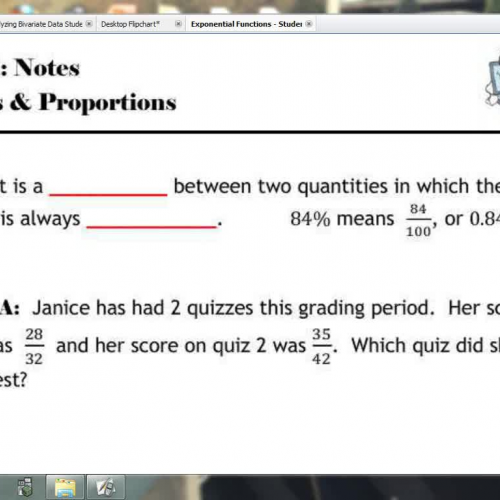Lesson 1- Percents &amp; Proportions