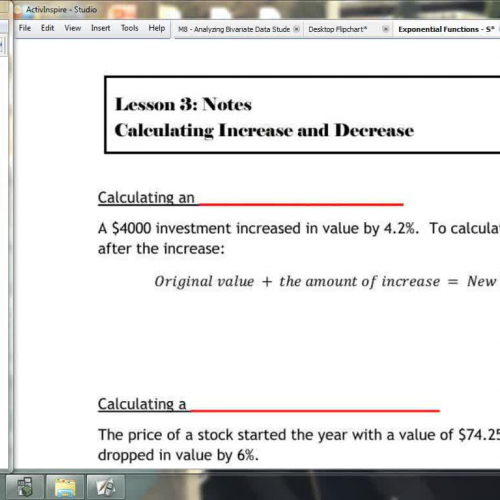 Lesson 3- Calculating Increase and Decrease