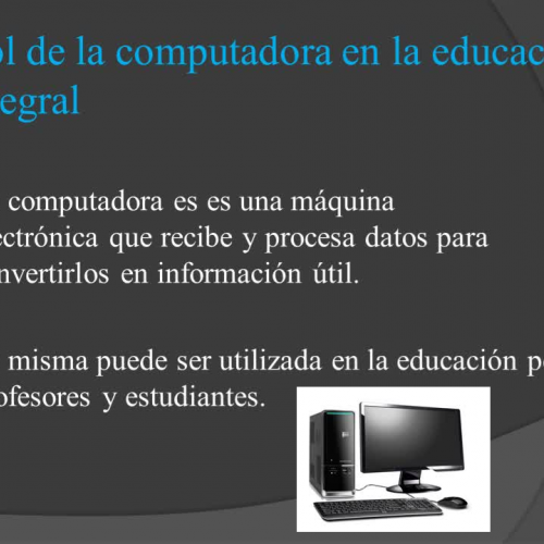 La computadora en la sala de clases Video