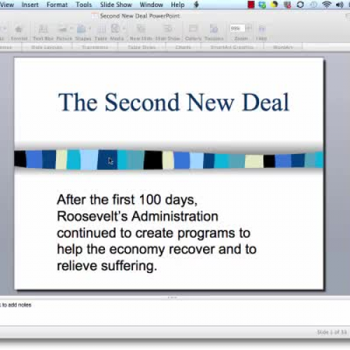 Second New Deal screencast