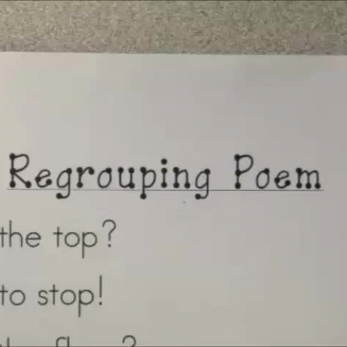 Regrouping Poem